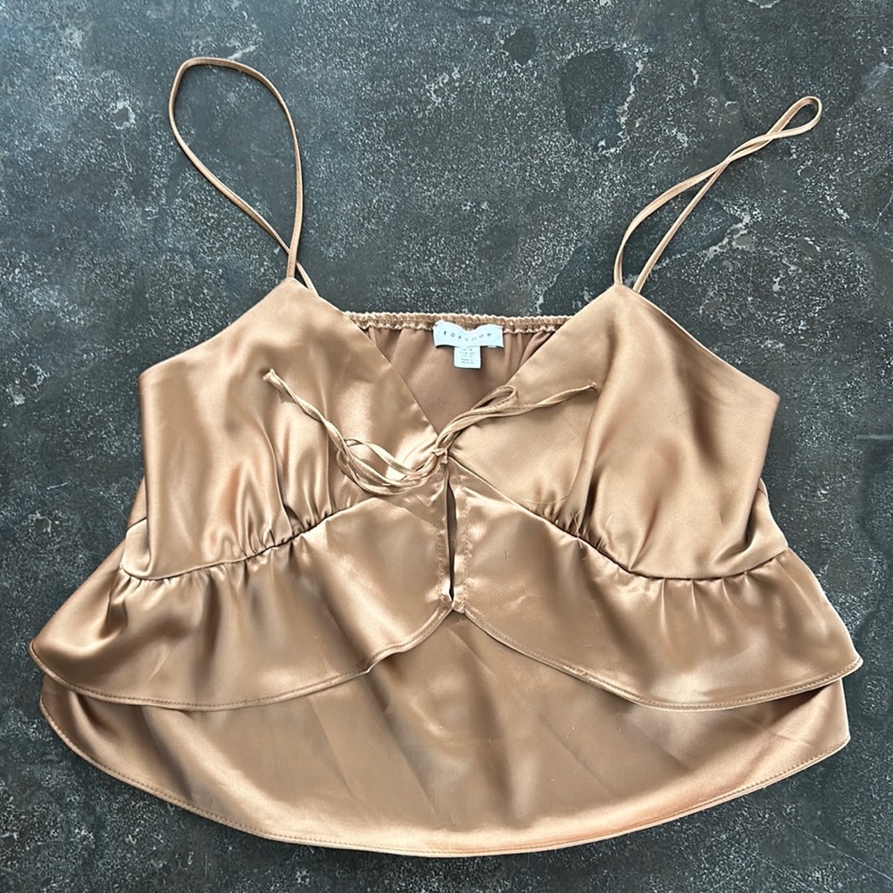 Topshop gold camisole
